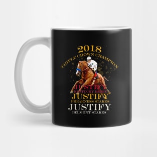 2018 Triple Crown Champion Justify Horse Racing Design Mug